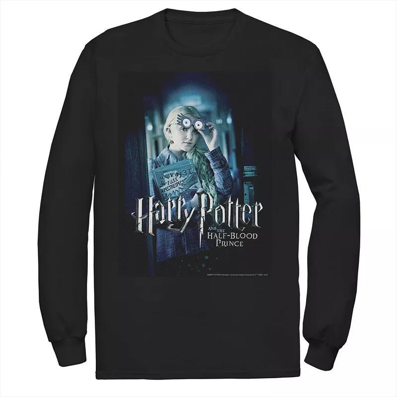 Men's Harry Potter Half-Blood Prince Luna Lovegood Poster Long Sleeve Graphic Tee, Size: Large, Black Product Image