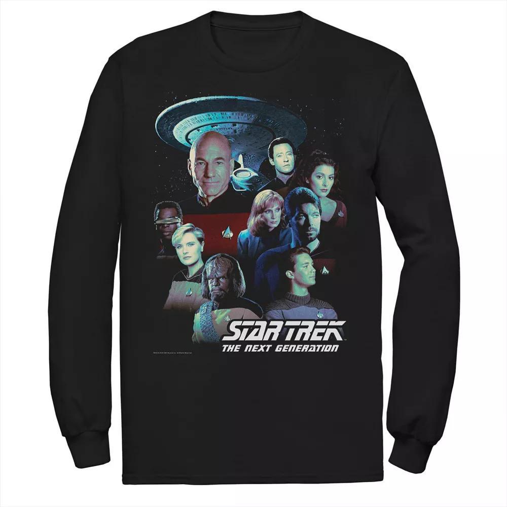 Men's Star Trek Next Generation Crew Portraits Tee, Size: Medium, Black Product Image