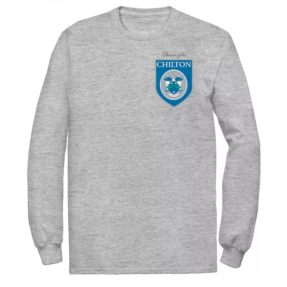 Men's Gilmore Girls Chilton Academy Left Chest Badge Tee, Size: XXL, Athletic Grey Product Image