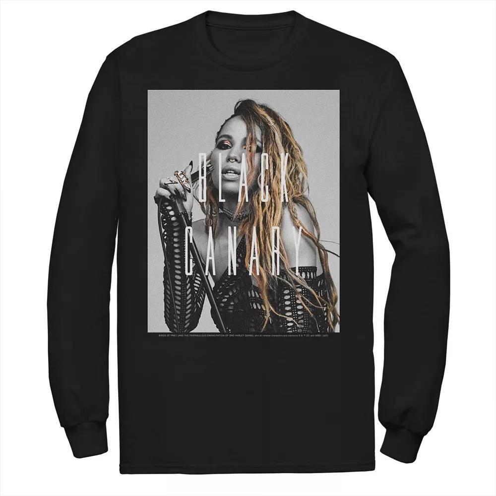 Men's DC Comics Birds Of Prey Black Canary Text Overlay Poster Tee, Size: Medium Product Image