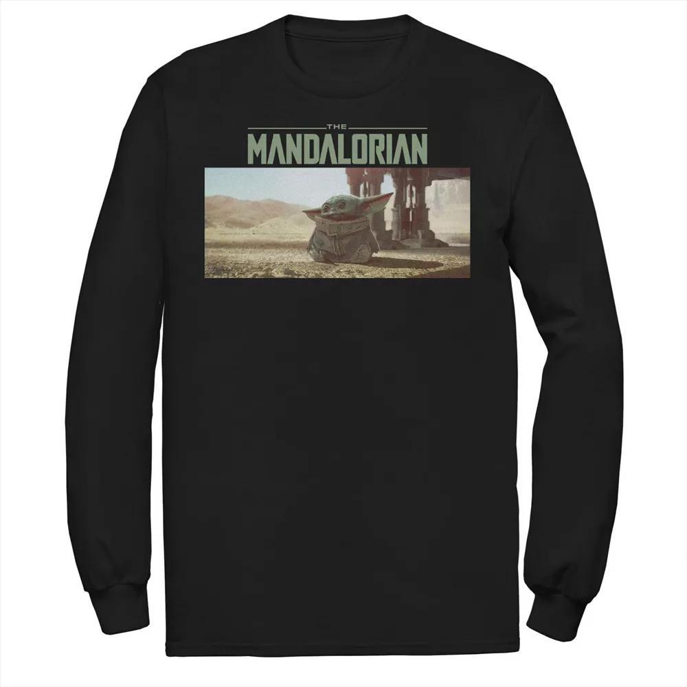 Men's Star Wars The Mandalorian The Child Logo Panel Tee, Size: XXL, Blue Product Image