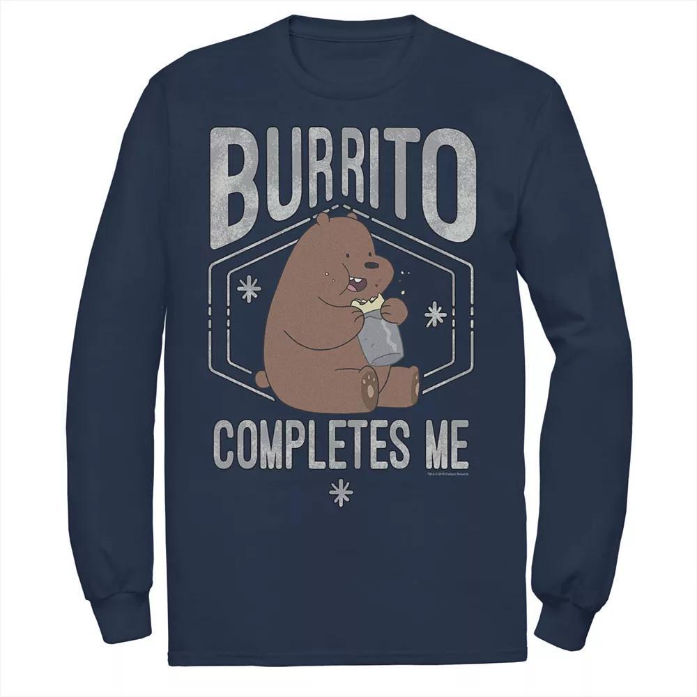 Men's Cartoon Network We Bare Bears Burrito Completes Me Tee, Size: XXL, Blue Product Image