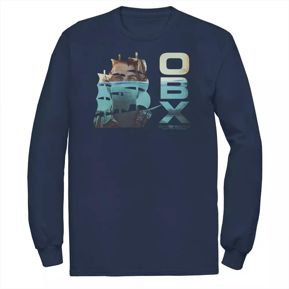 Men's DC Comics Aquaman Simple Text Logo Portrait Tee, Size: XXL, Blue Product Image