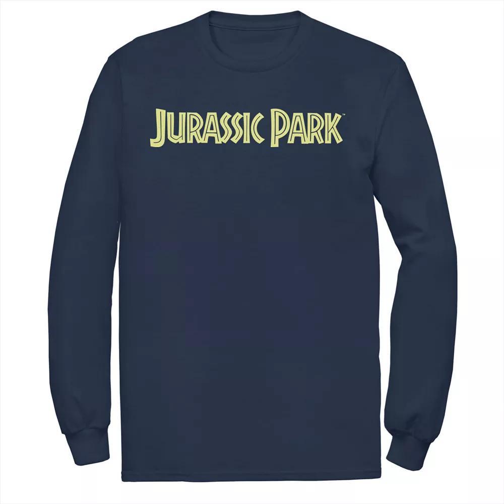 Men's Jurassic Park Classic Simple Text Tee, Size: Small, Blue Product Image