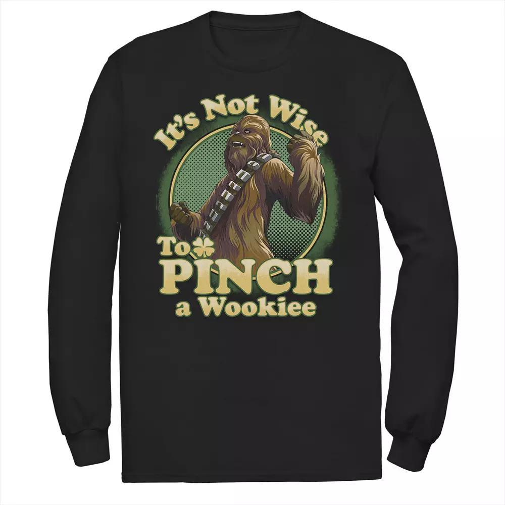 Men's Star Wars Chewbacca It's Not Wise To Pinch A Wookie Tee, Size: Large, Black Product Image