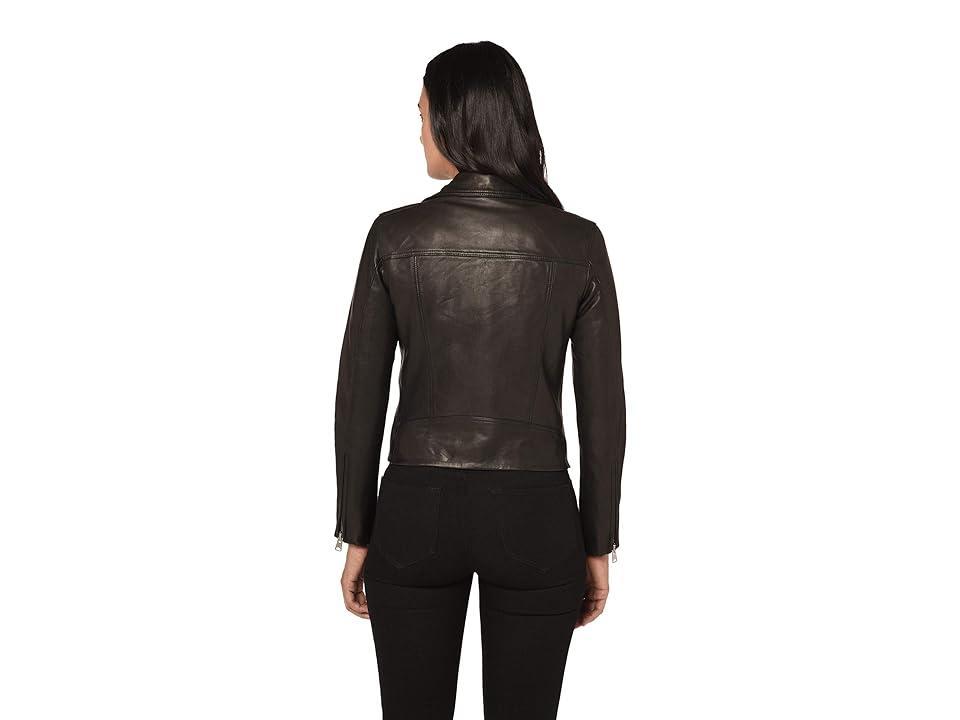 Womens Dalby Leather Biker Jacket Product Image