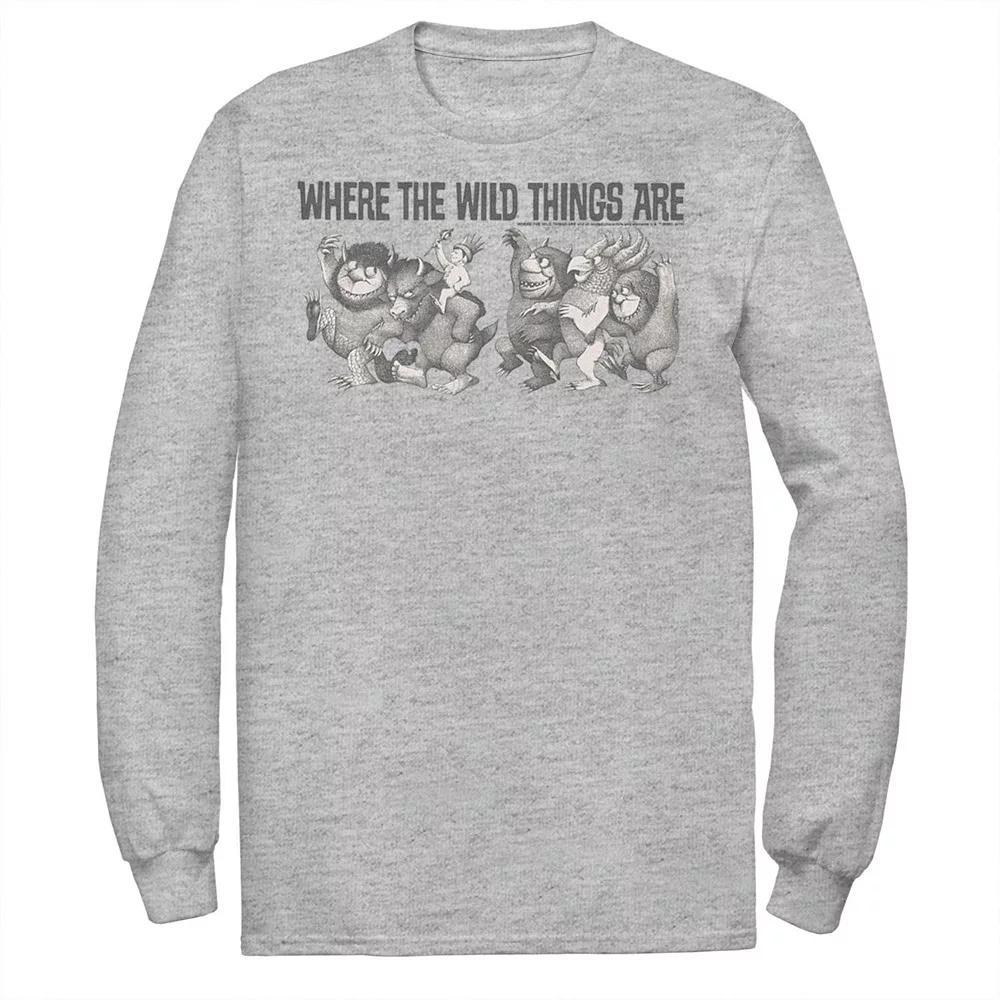 Men's Where The Wild Things Are Max Parade Group Shot Tee, Size: XL, Athletic Grey Product Image