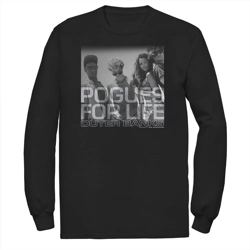 Big & Tall Outer Banks Pogues For Life Tee, Men's, Size: 5XL, Black Product Image