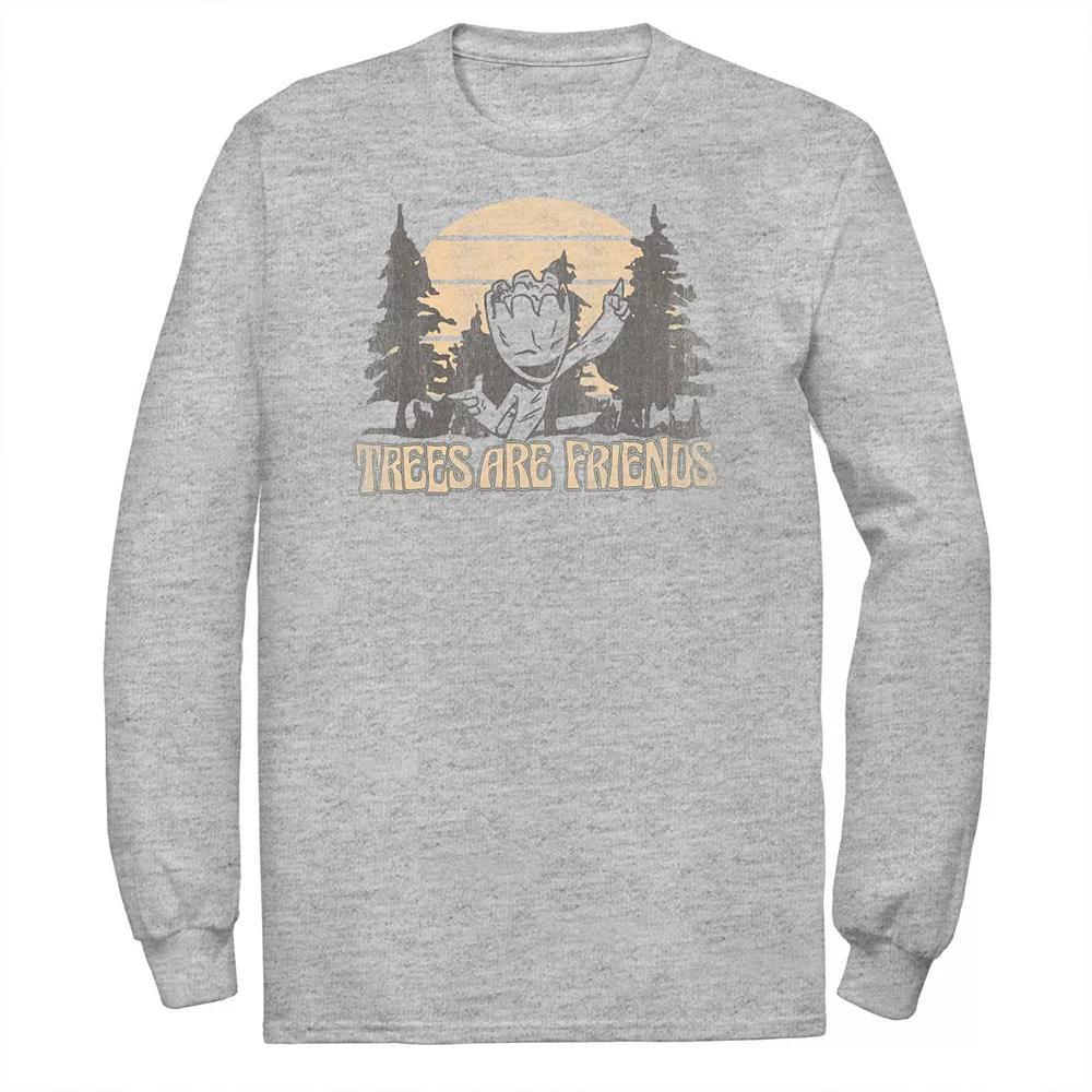 Big & Tall Marvel Guardians Of The Galaxy Groot Trees Are Friends Tee, Men's, Size: Large Tall, Athletic Grey Product Image