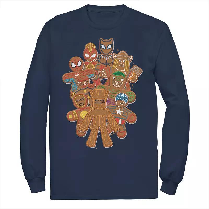 Men's Star Wars Yoda Best Uncle Cartoon Yoda Long Sleeve Graphic Tee, Size: 3XL, Blue Product Image