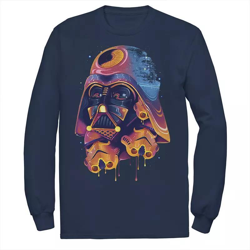 Men's Star Wars Colorful Melted Vader Collage Tee, Size: Small, Black Product Image