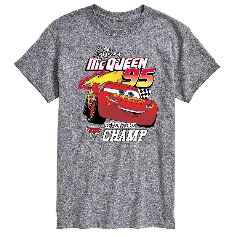 Disney / Pixar's Cars Big & Tall Lightning McQueen Graphic Tee, Men's, Size: Large Tall, Gray Product Image