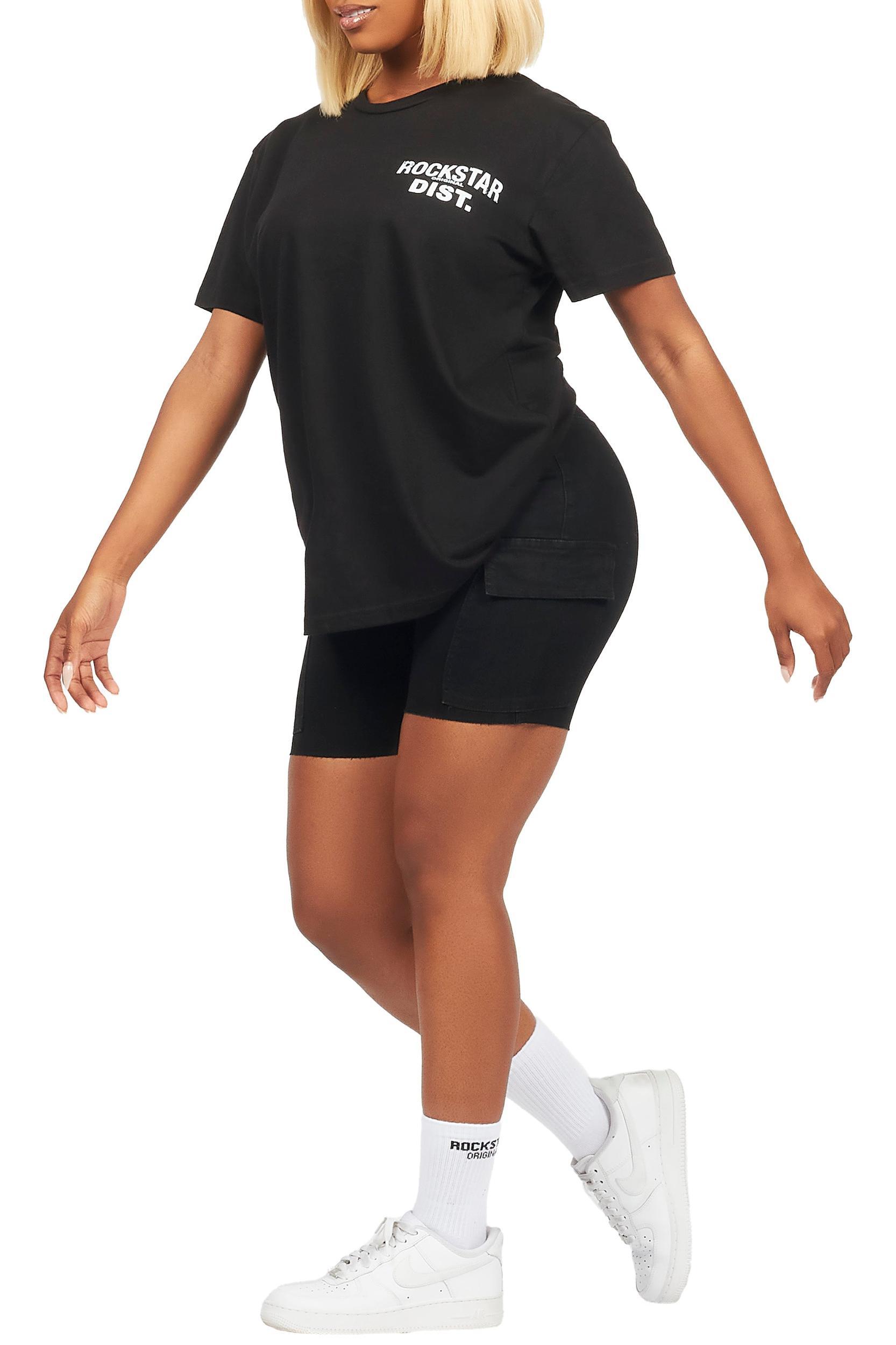 Jakeyia Black Denim Short Set Female Product Image