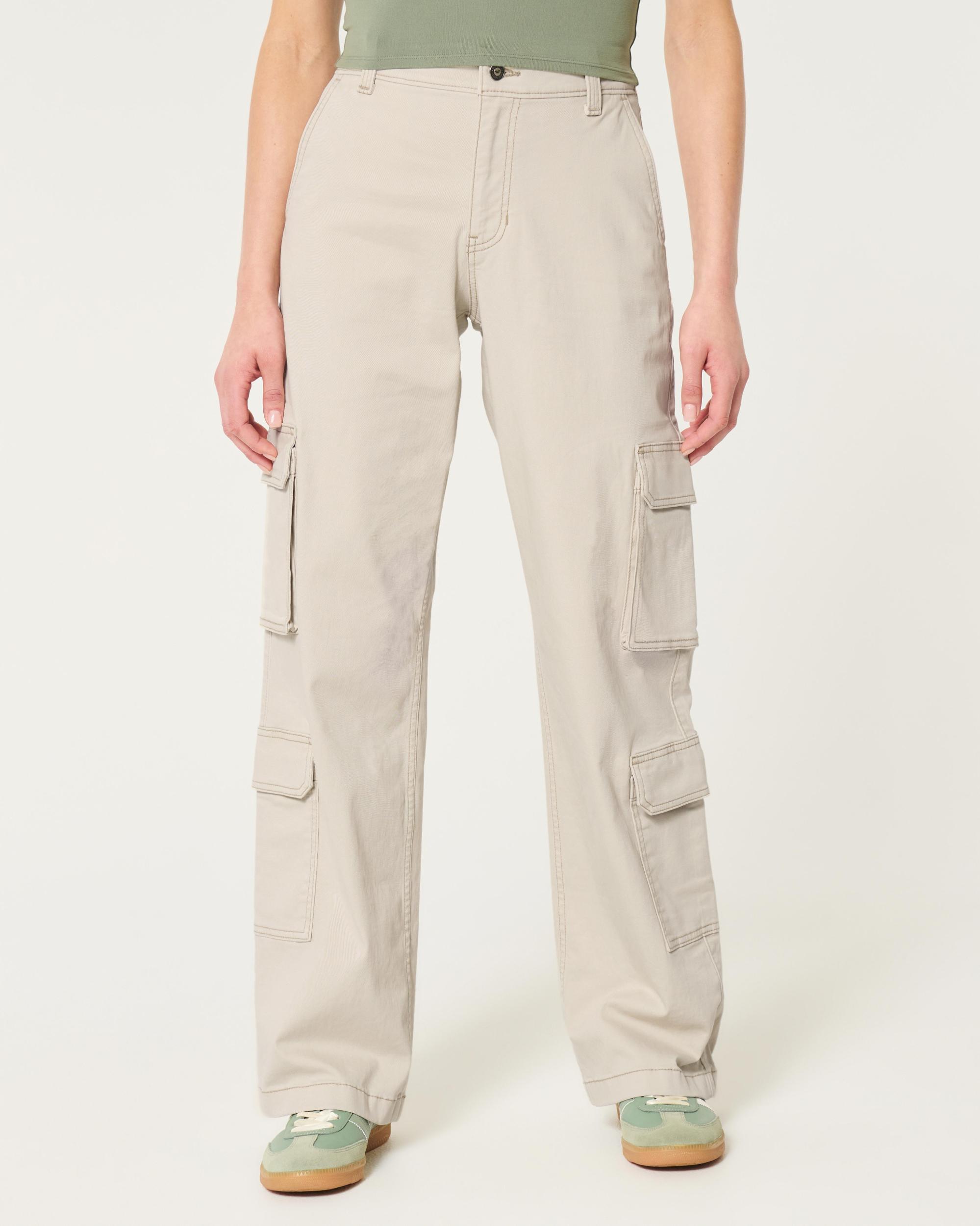 High-Rise Baggy 4-Pocket Cargo Pants Product Image