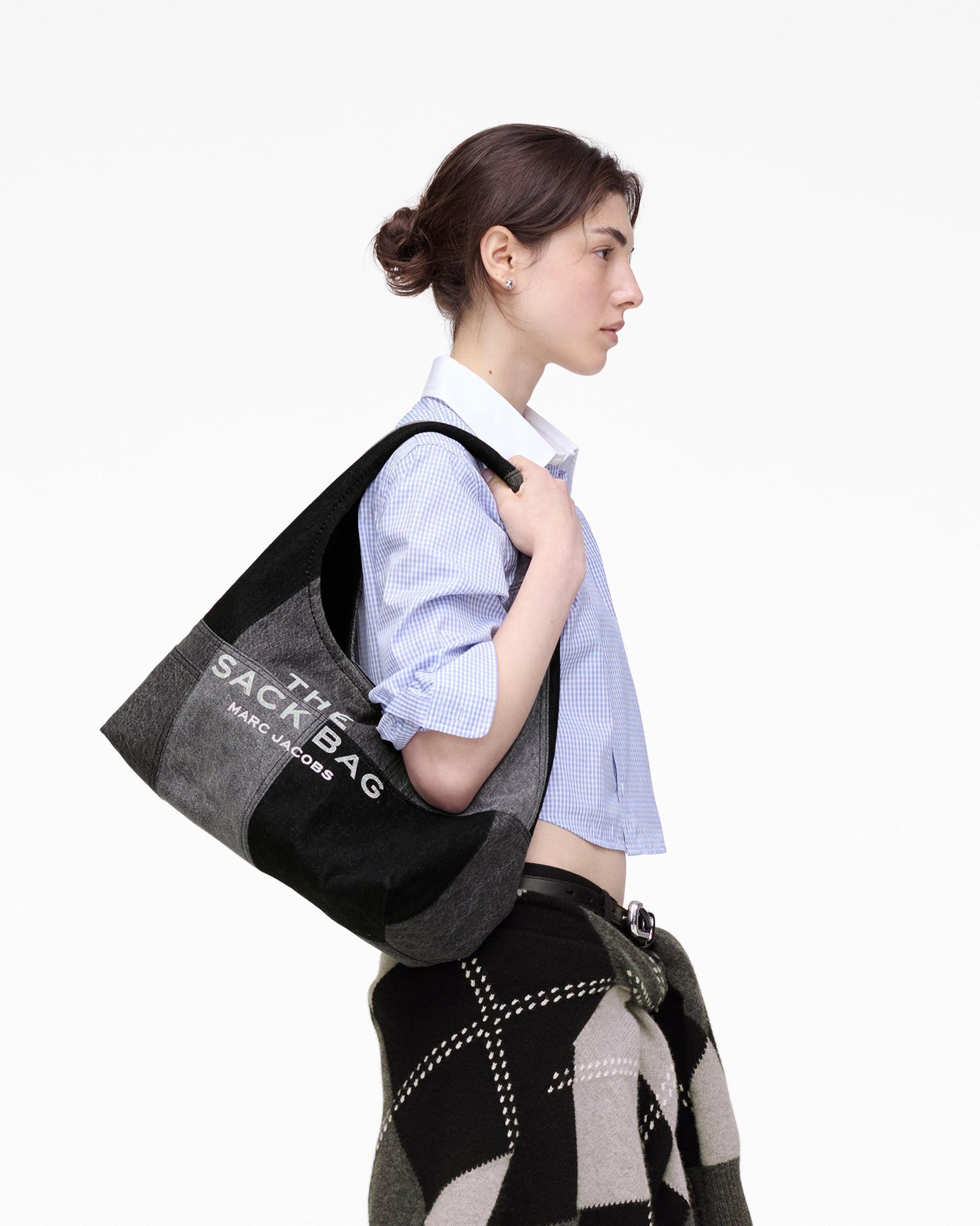 The Patchwork Denim Sack Bag Product Image