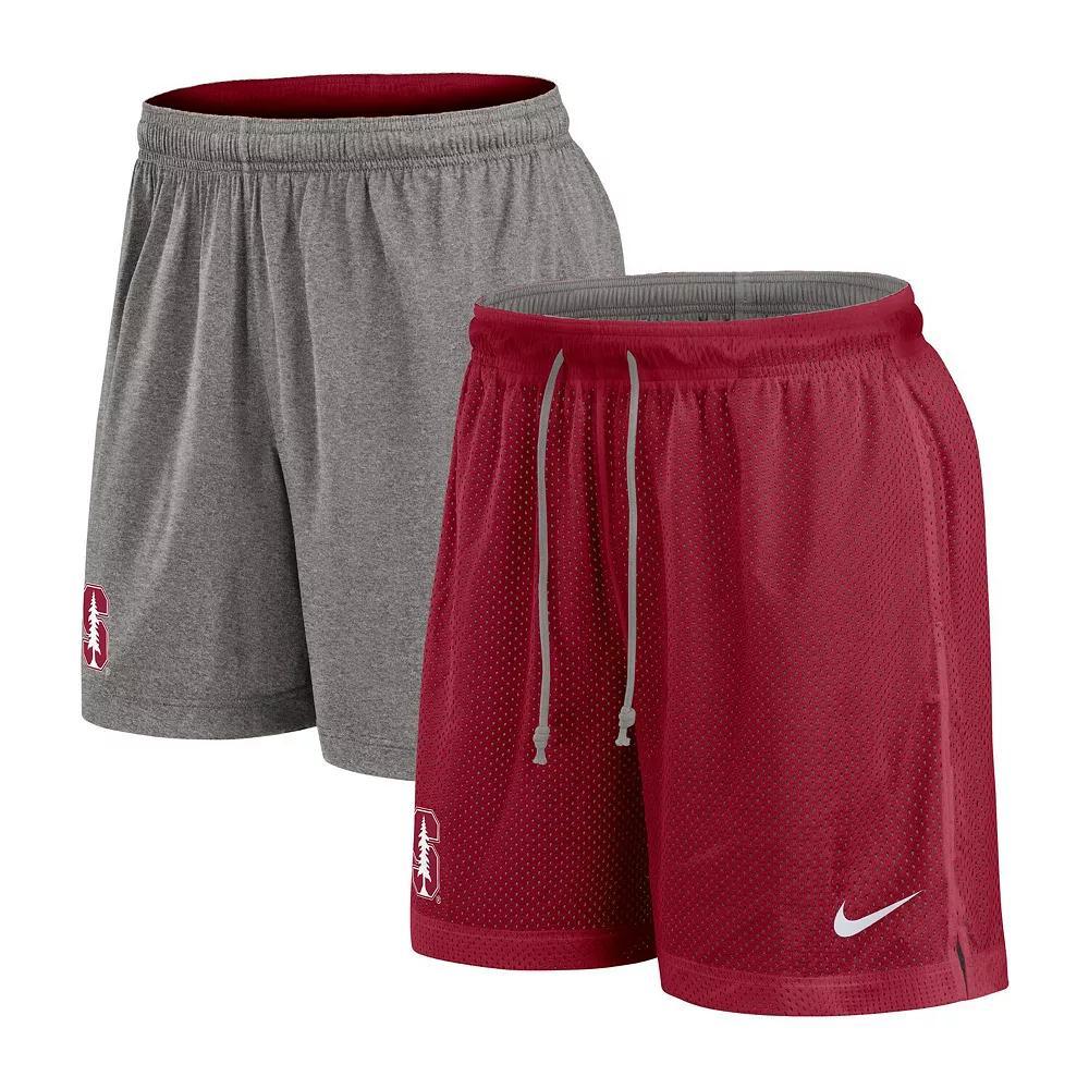 Men's Nike Purple/Heather Gray LSU Tigers Player Reversible Shorts, Size: Medium Product Image