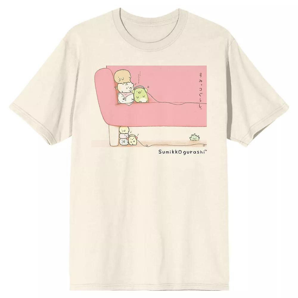 Mens Summiko Gurashi Cute Graphic Tee Beige Product Image