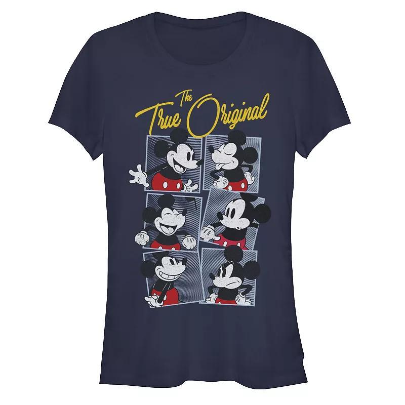 Disney Women's Mickey True Original Tee, Girl's, Size: Small, Blue Product Image