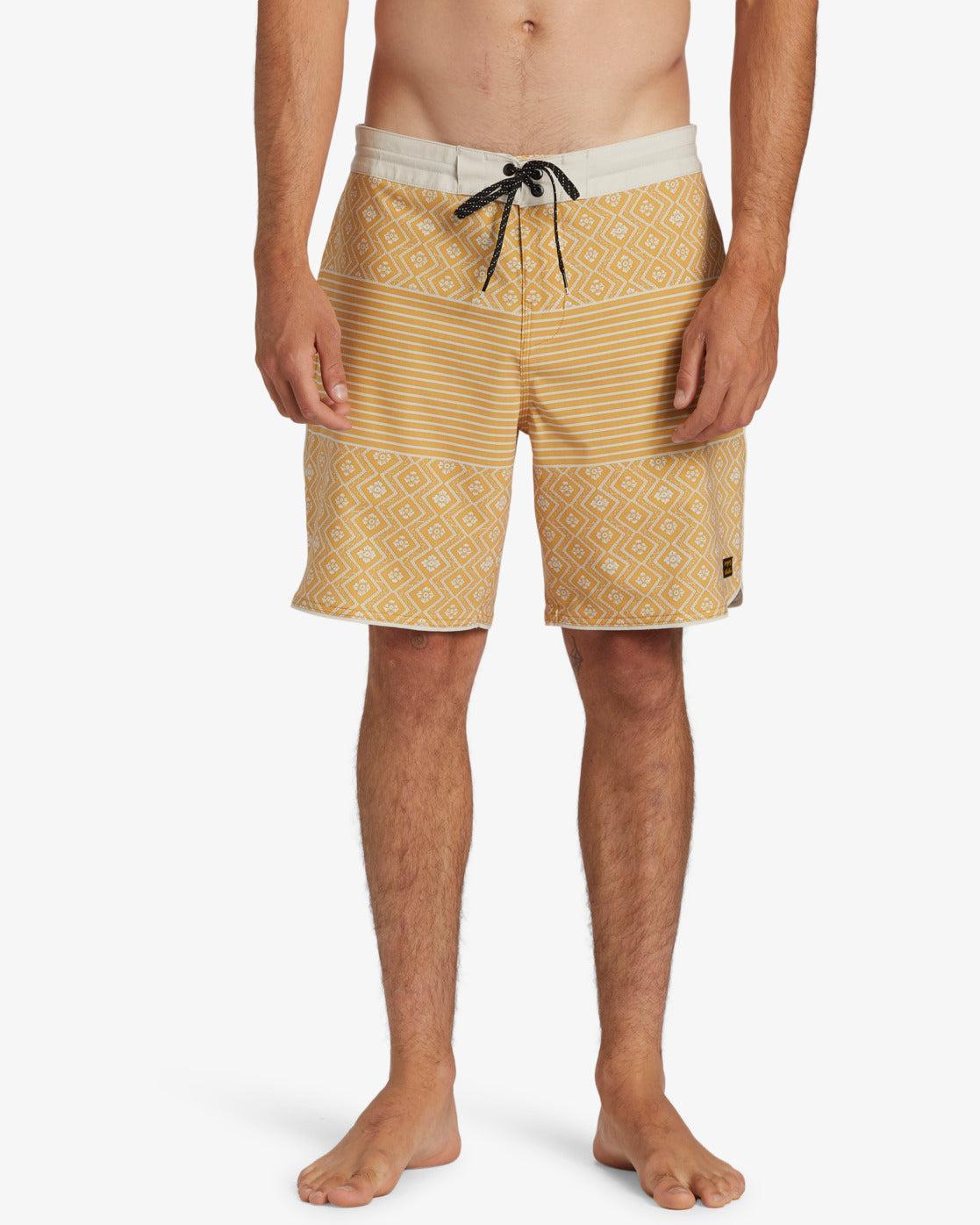 73 Lo Tide 18" Boardshorts - Mustard Male Product Image