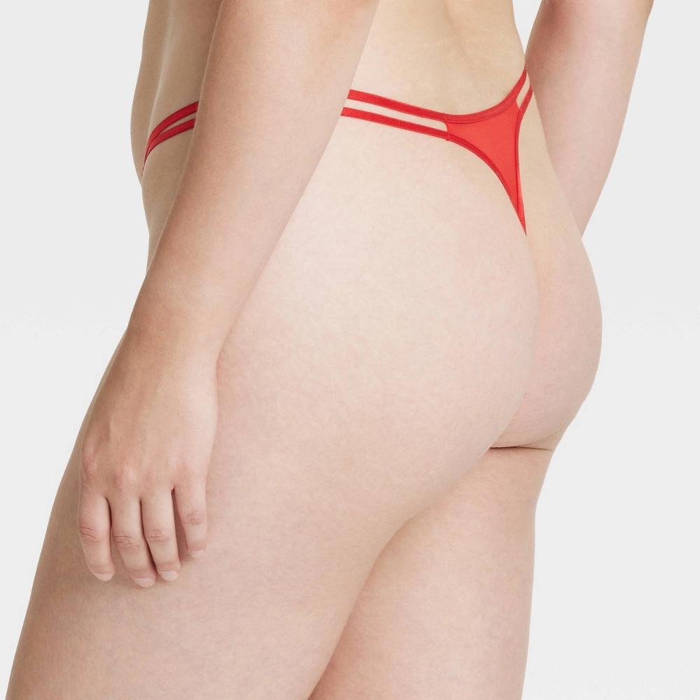 Women's Lace String Thong- Auden™ Red L Product Image
