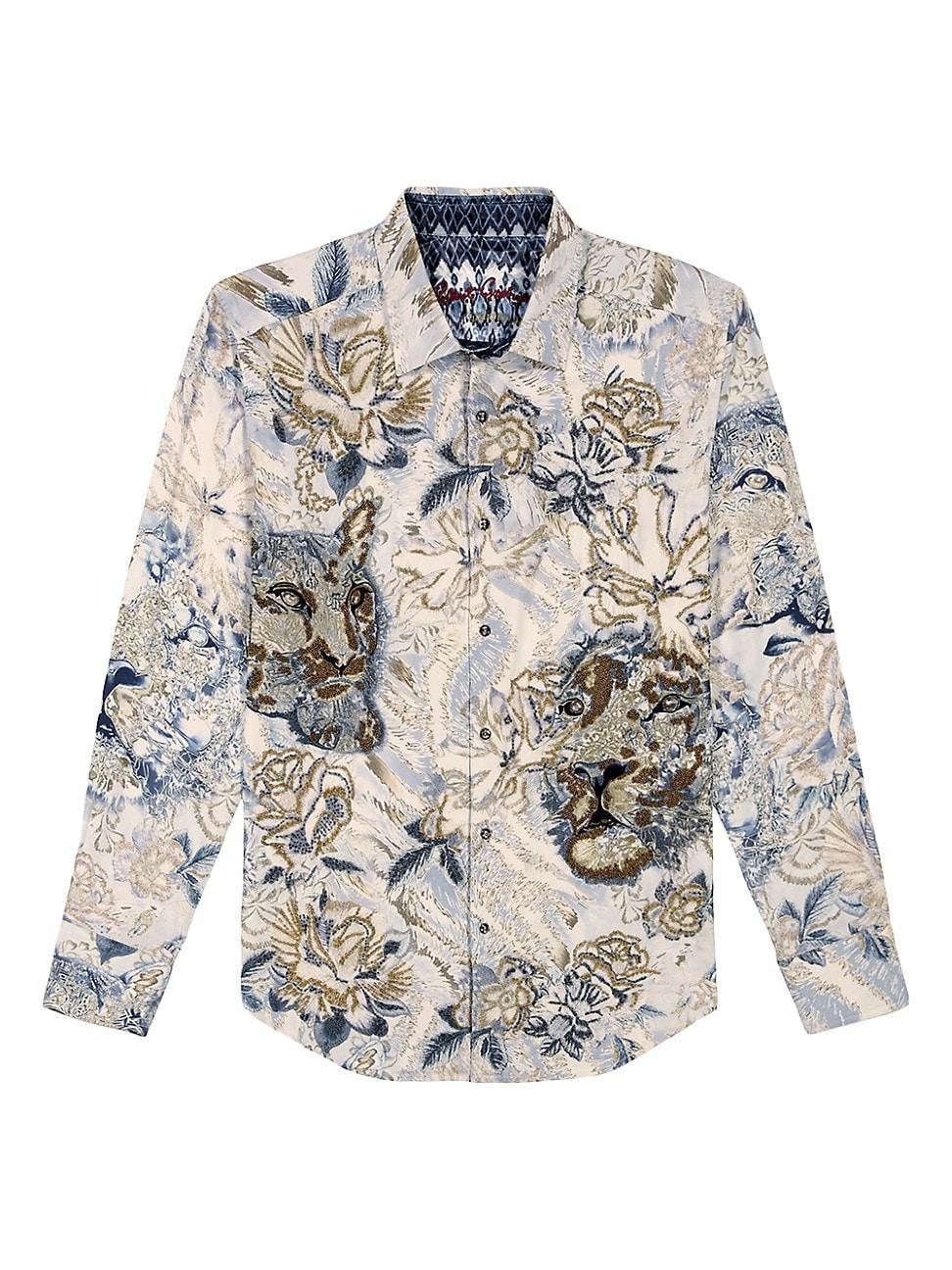 Mens Limited Edition Floral Woven Sport Shirt Product Image
