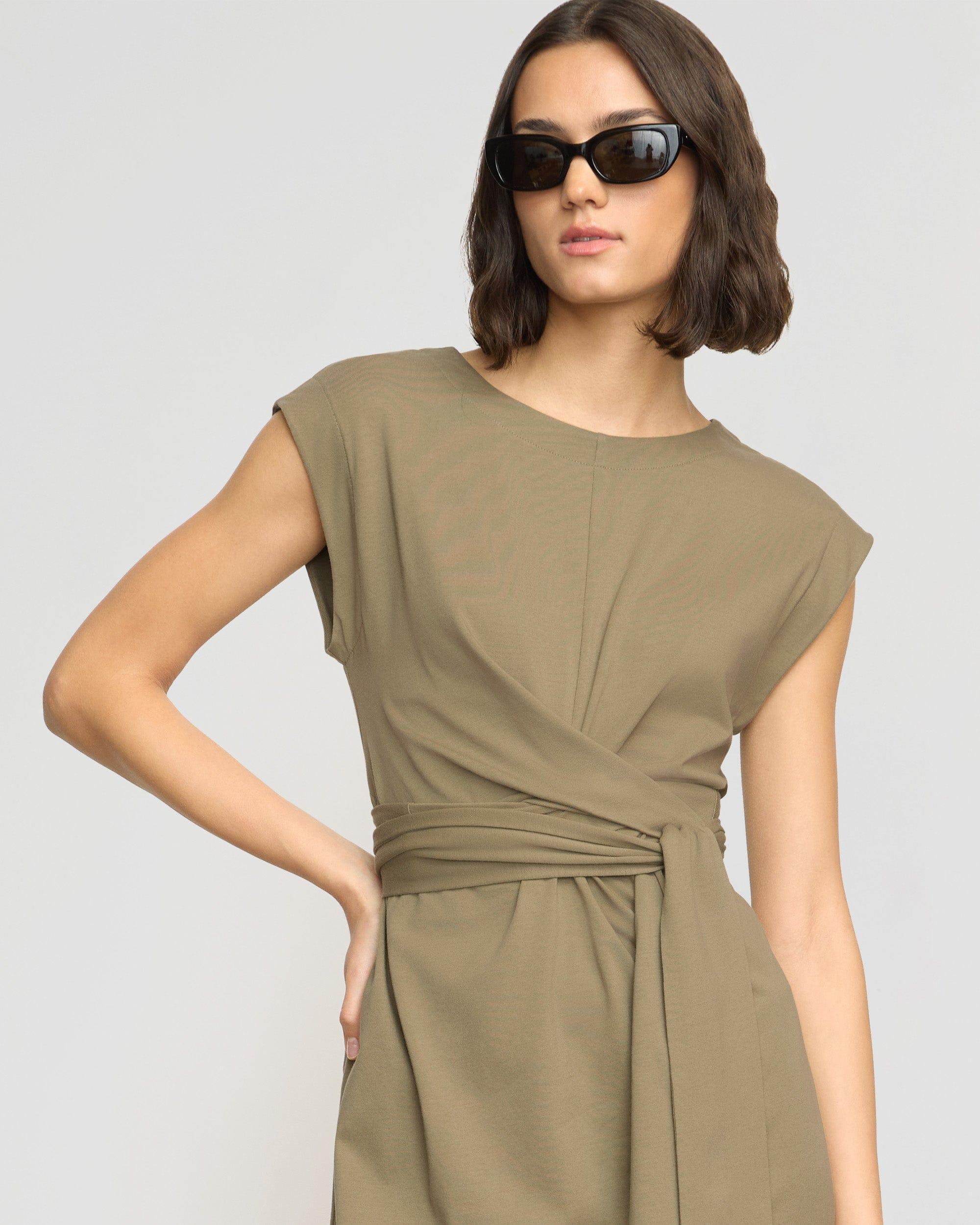 Fei Tie-Front Organic Cotton Dress Product Image