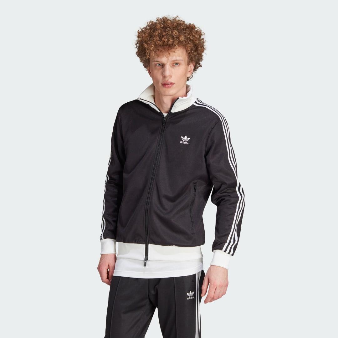 adidas Adicolor Classics Beckenbauer Track Jacket Black XS Mens Product Image