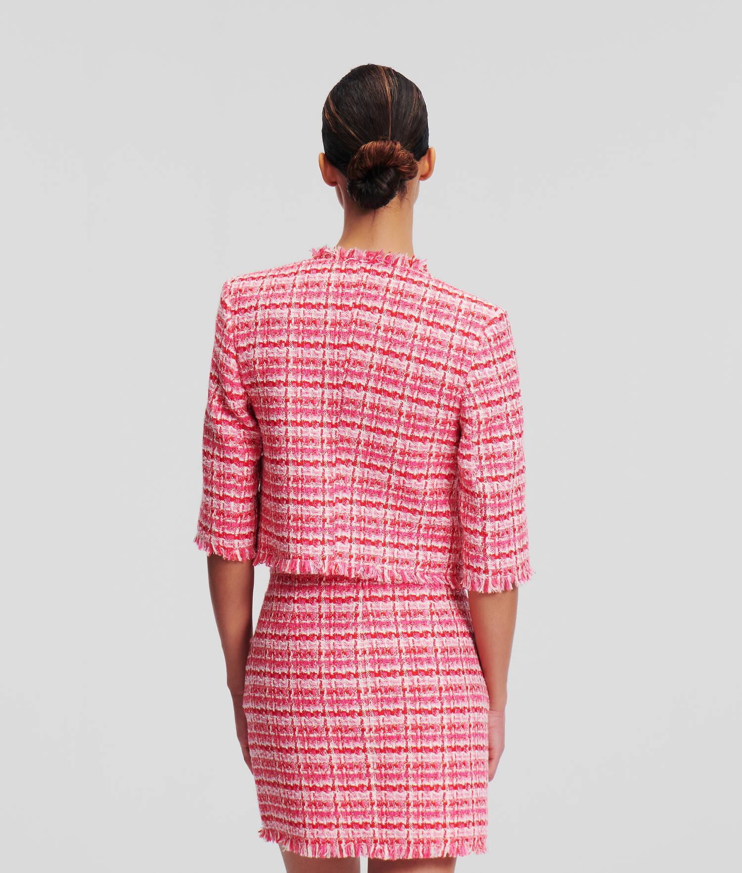 SHORT-SLEEVED BOUCLÉ JACKET Product Image