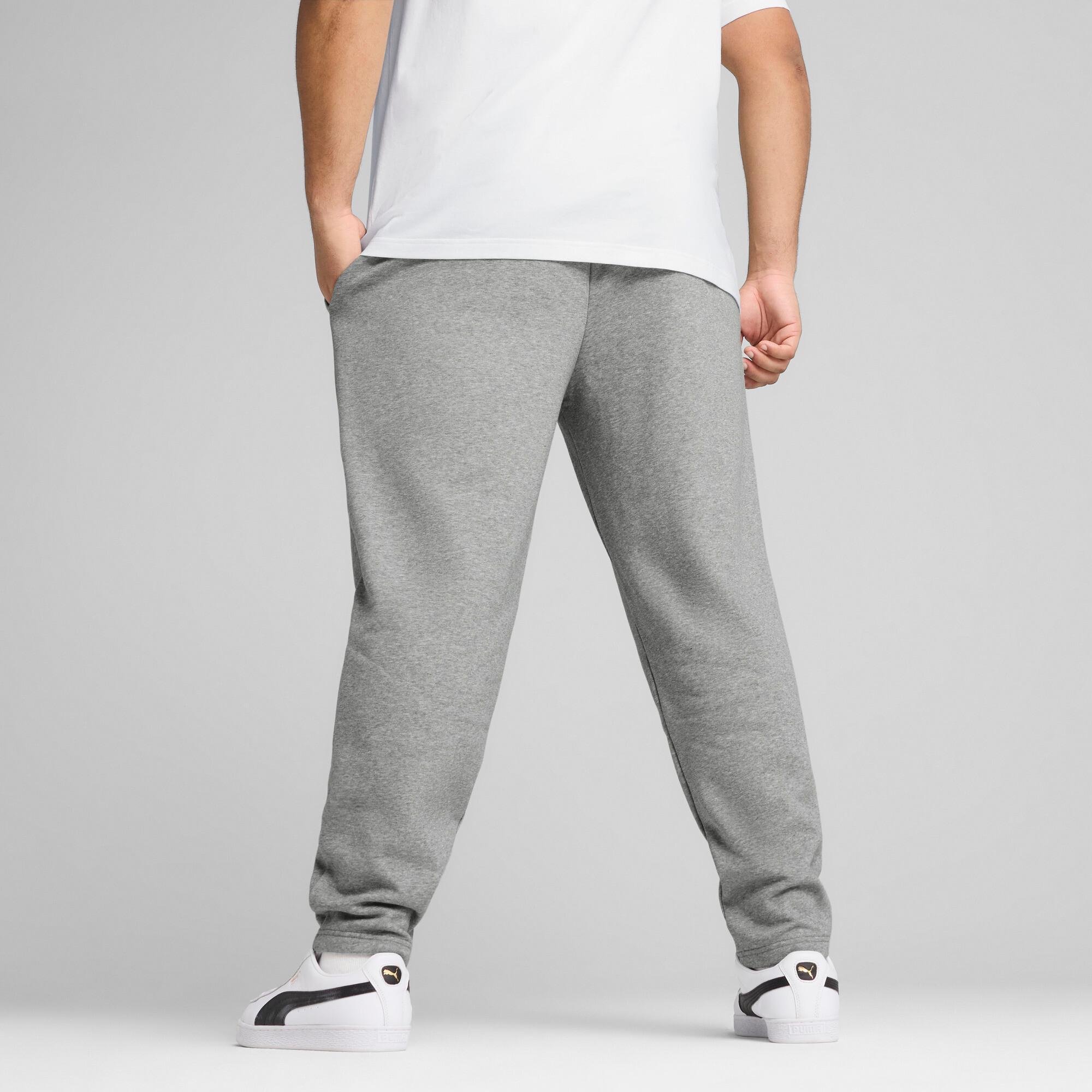 PUMA Essentials No. 1 Logo Men's Sweatpants in Grey Product Image