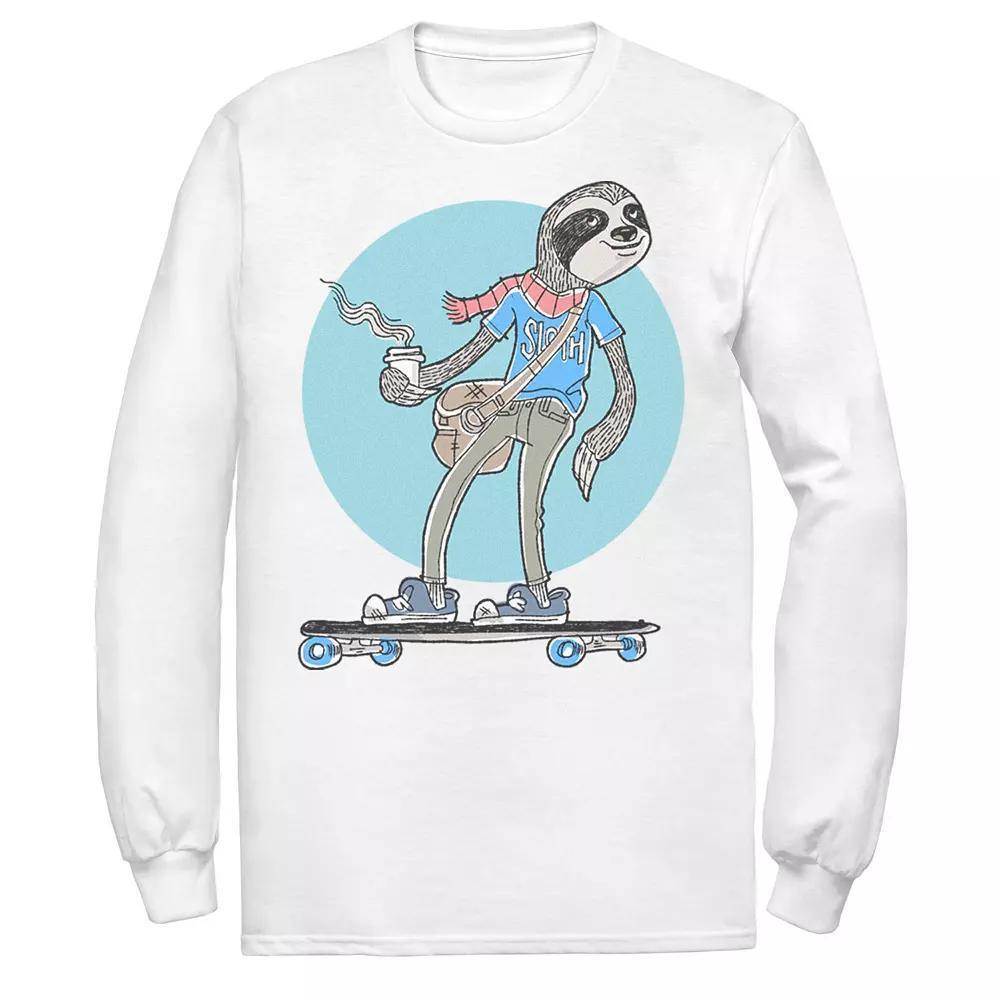Mens Skateboarding Sloth Back Circle Tee Product Image