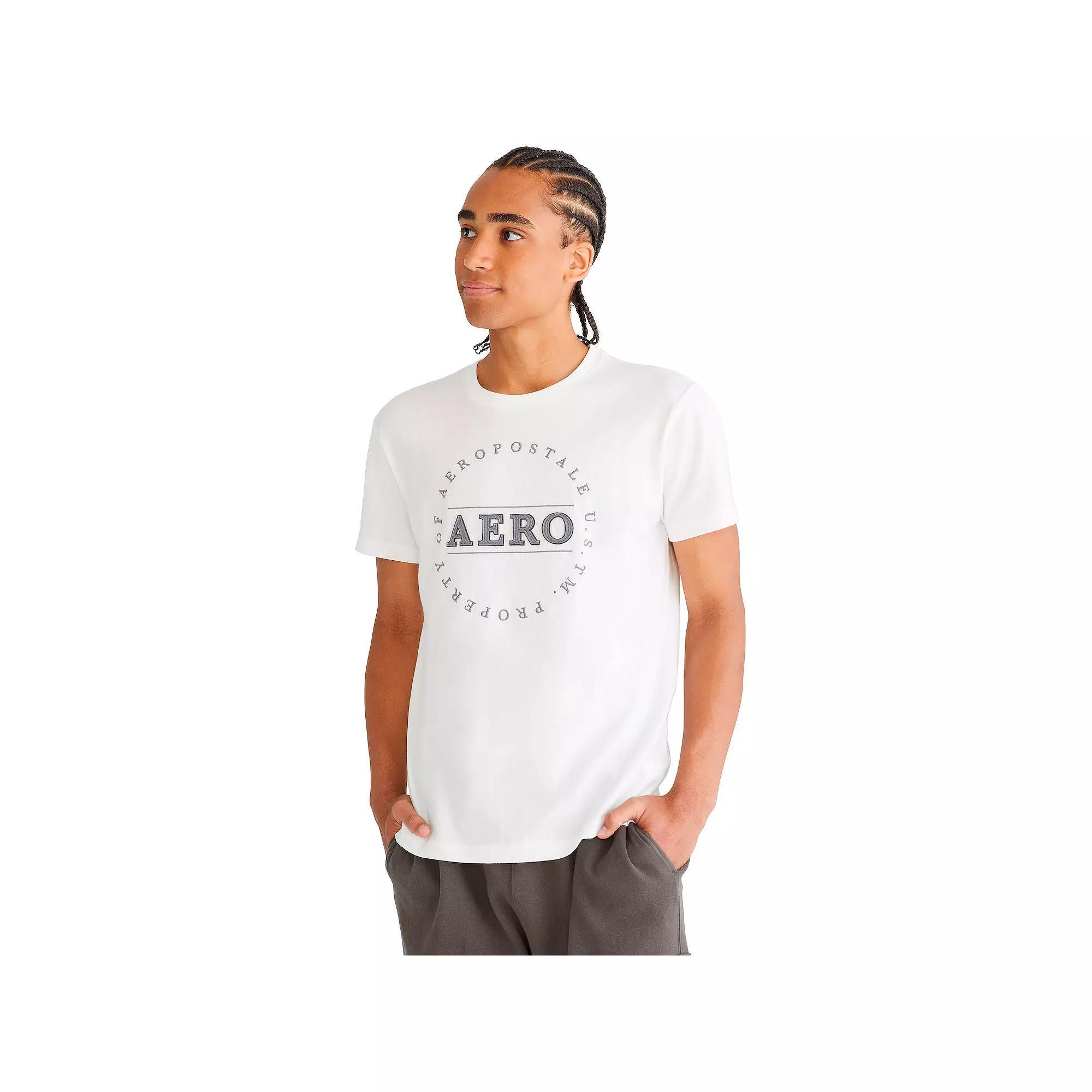 Men's Aeropostale Short Sleeve Graphic Tee, Size: XL, Bleach Product Image