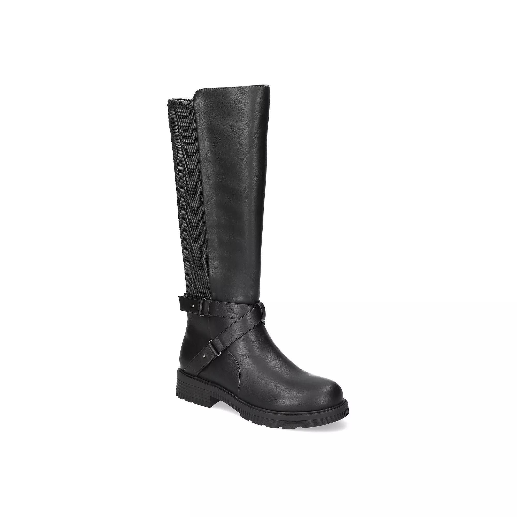 Easy Street Austyn Women's Easy Works Slip Resistant Tall Boots, Size: 6 XW, Black Stretch Product Image