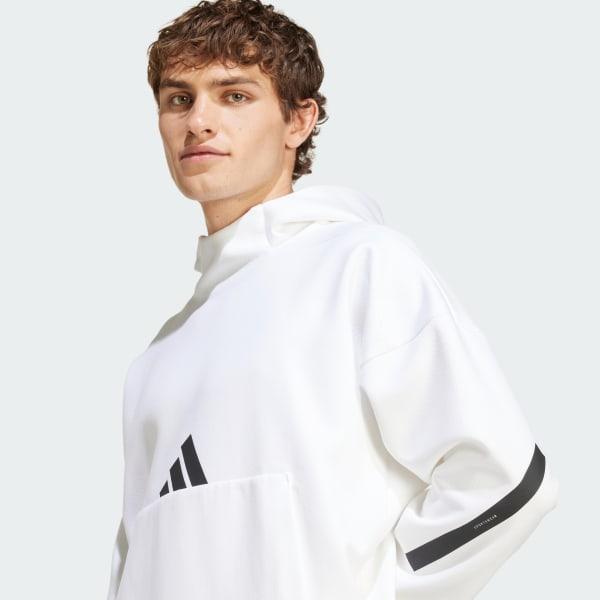 adidas Z.N.E. Hoodie Medium Grey Heather S Mens Product Image