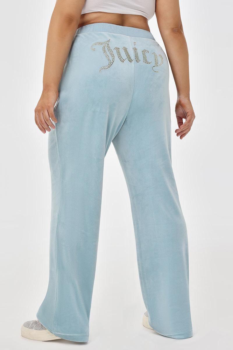 Plus-Size OG Big Bling Velour Track Pants Product Image