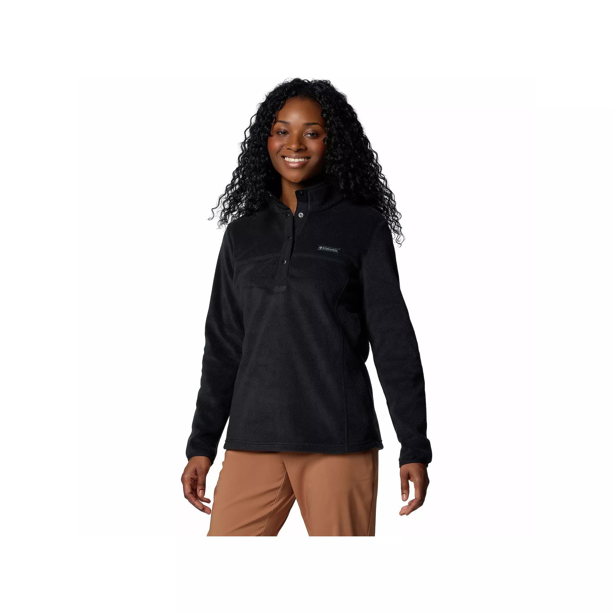 Women's Columbia Benton Springs 1/2 Snap Pullover, Size: XL, Canoe Yellow Wash Product Image