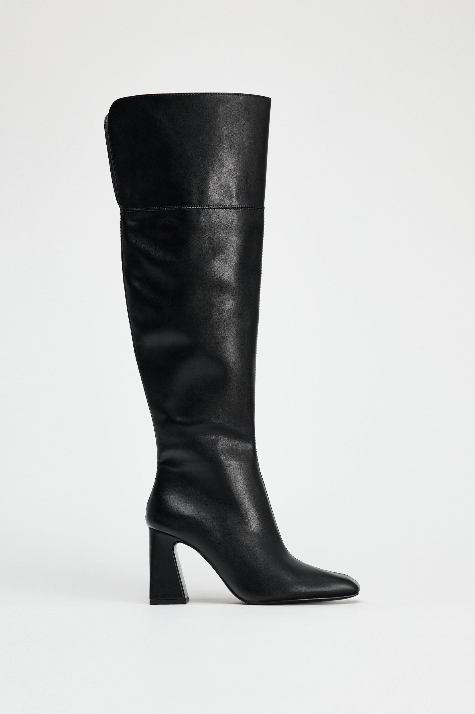 OVER-THE-KNEE HEELED BOOTS Product Image