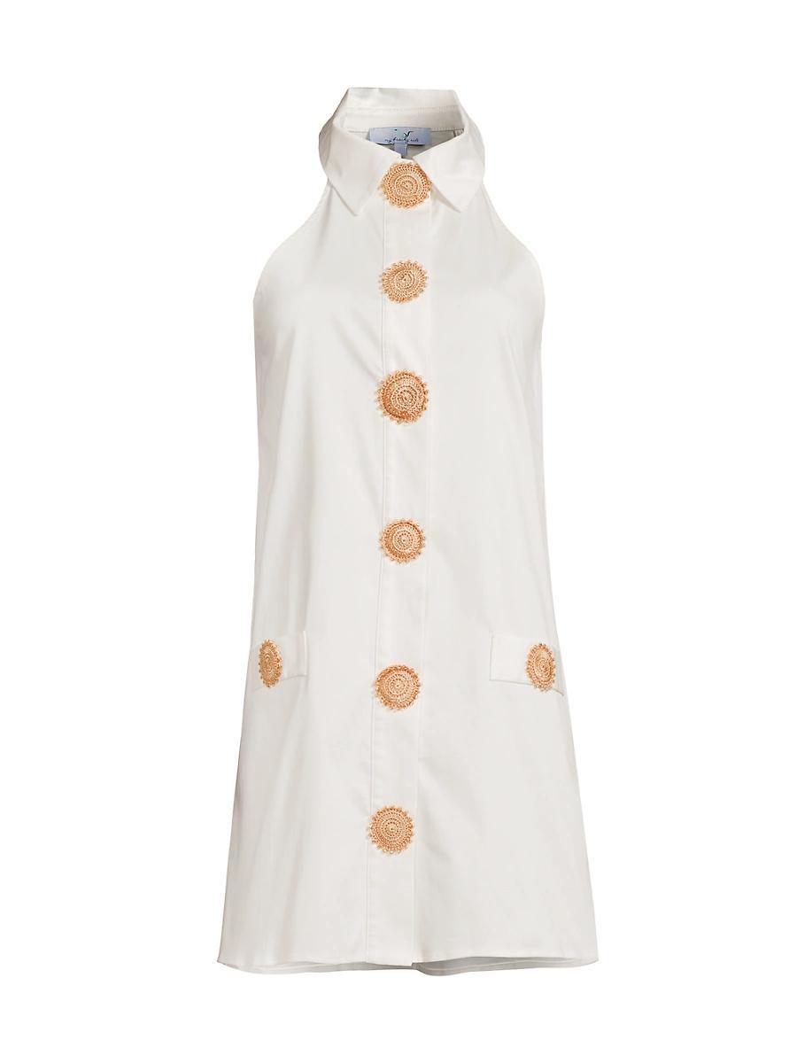 Womens Amber Button-Front Minidress Product Image