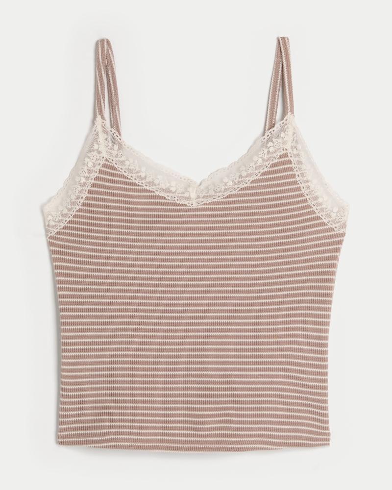 Gilly Hicks Waffle Lace Cami Product Image