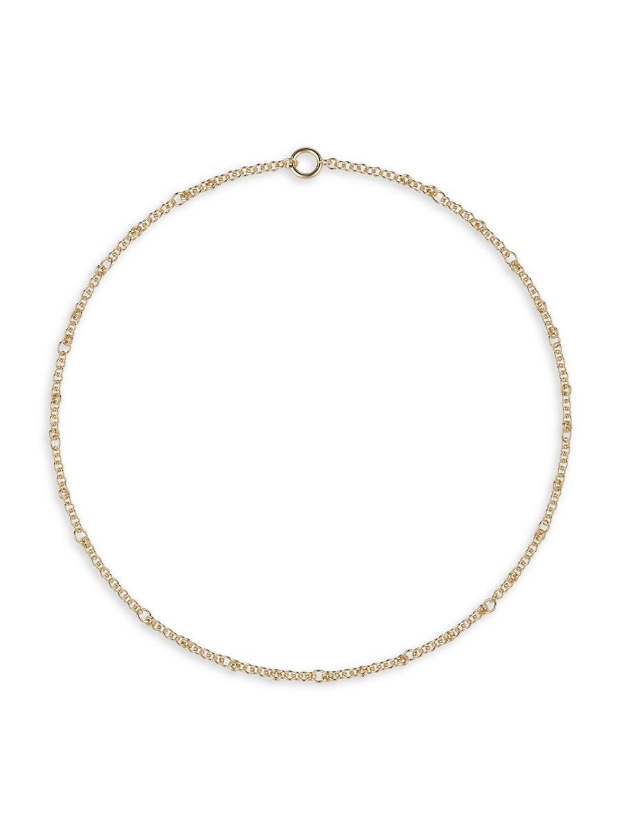 Womens Gravity 18K Yellow Gold Mixed-Link Necklace Product Image