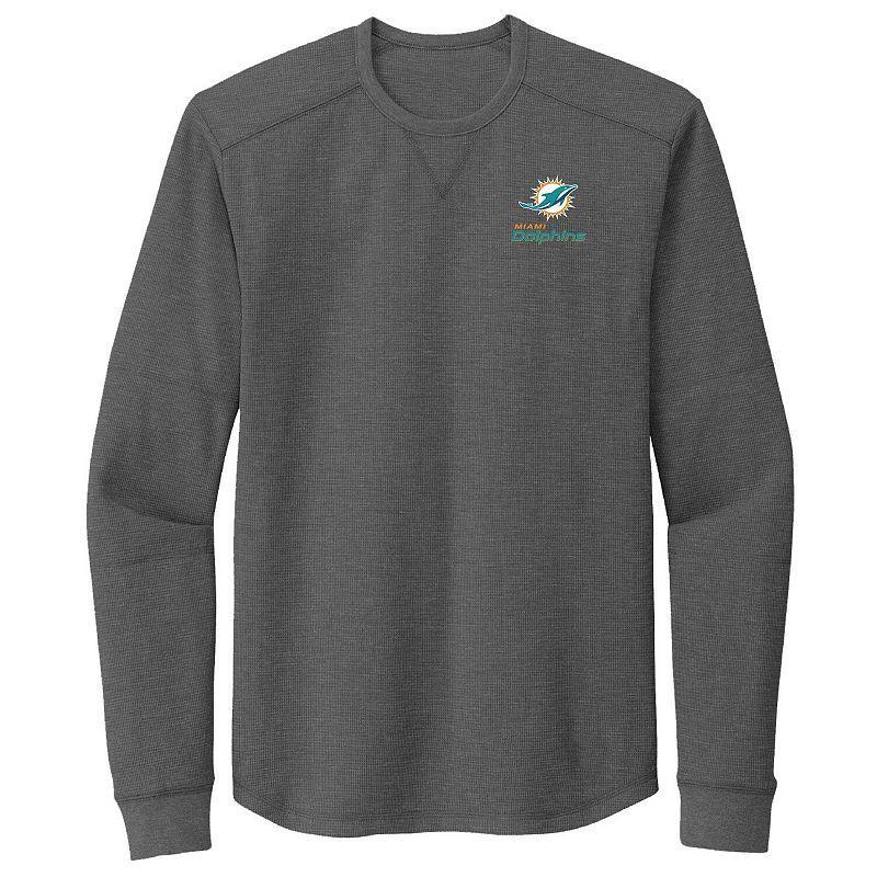 Men's Dunbrooke Heather Gray Miami Dolphins Cavalier Long Sleeve T-Shirt, Size: Small, Grey Product Image