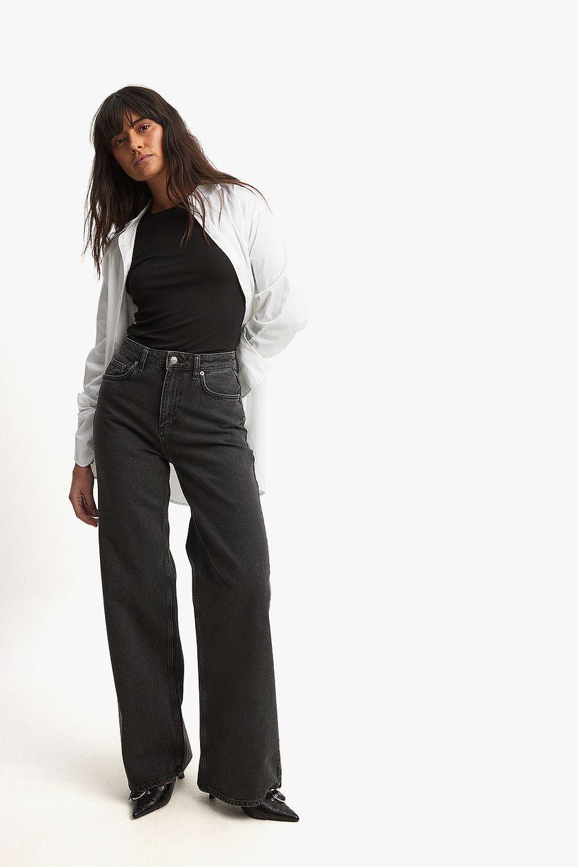 Wide High Waist Jeans Product Image