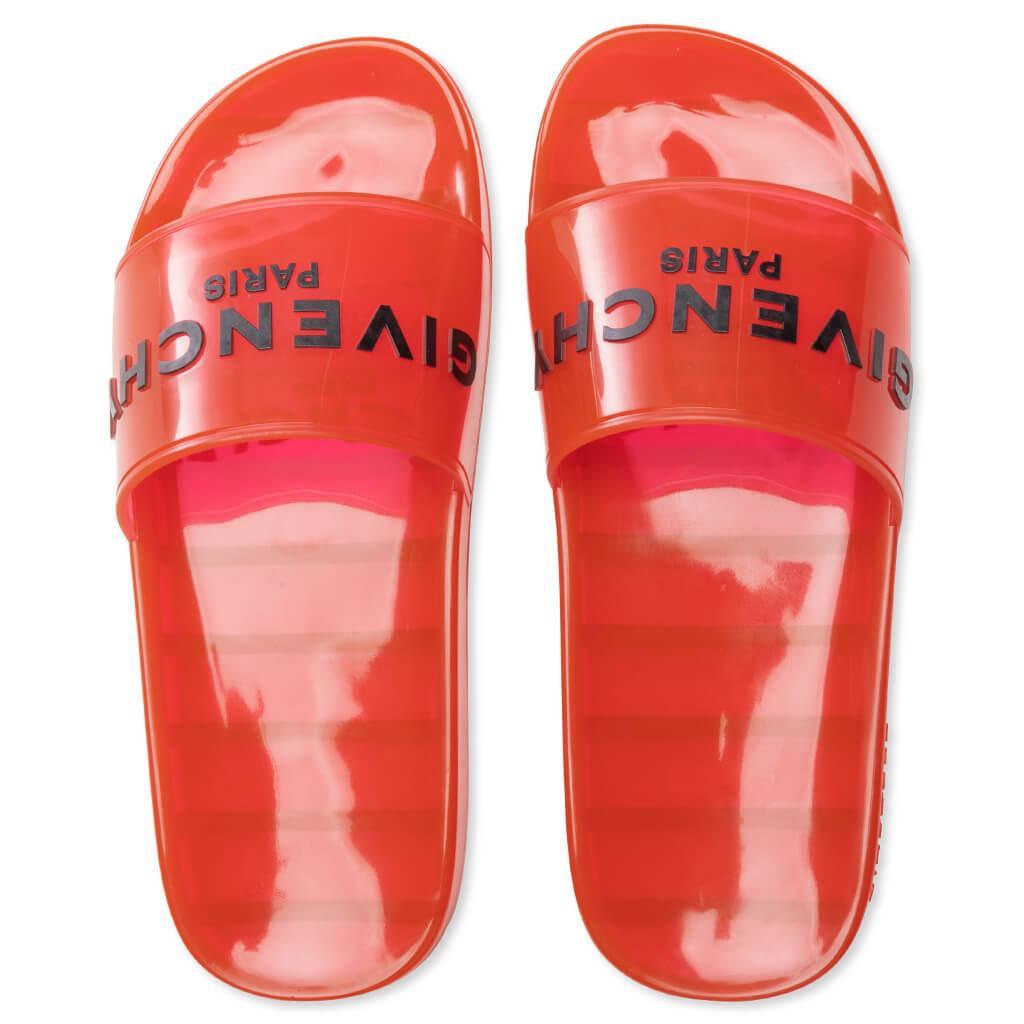 Slide Transparent Sandal - Red Male Product Image