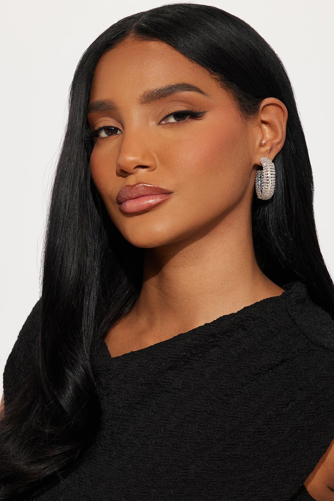 Sparkle Like You Mean It 3 Piece Earring Set - Silver Product Image