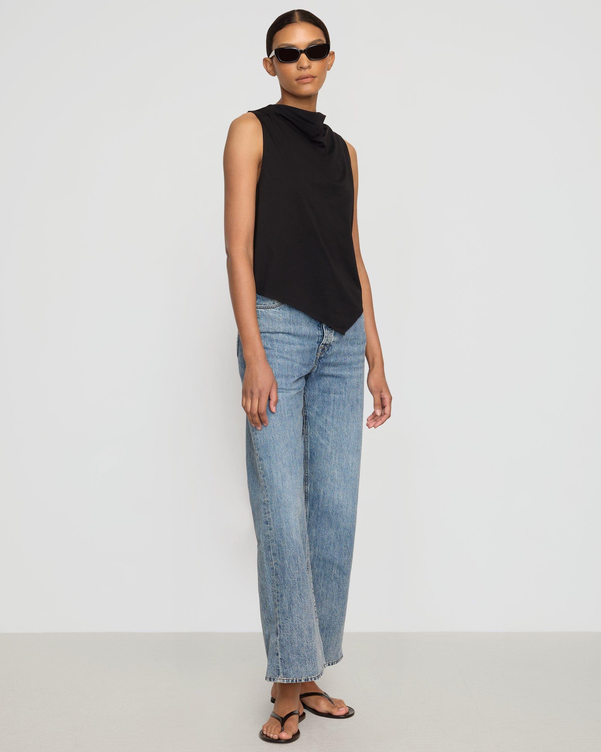 Marjorie Asymmetric-Hem Tee Product Image