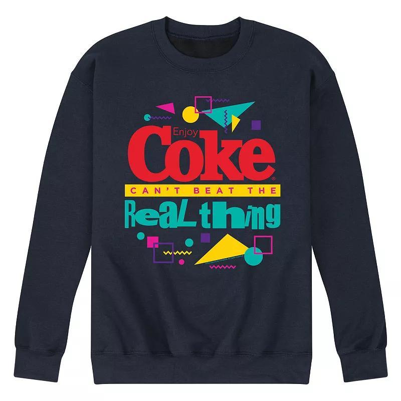 Mens Licensed Character CocaCola Cant Beat the Real Thing Graphic Sweatshirt Product Image