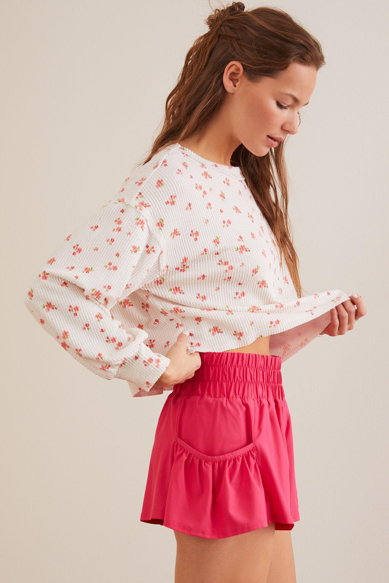 Flourish Long Sleeve Floral Crewneck Top Product Image