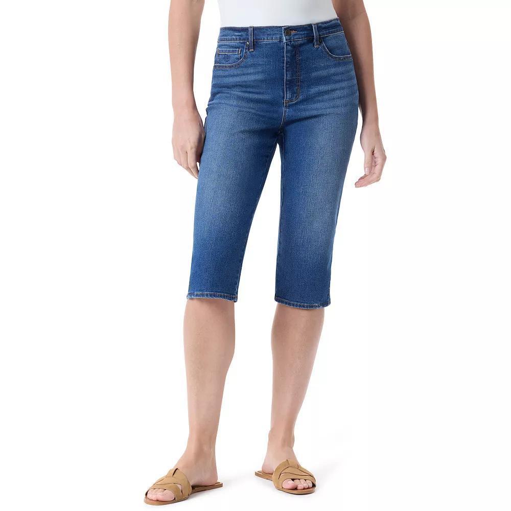 Petite Gloria Vanderbilt Amanda Skimmer Pants, Womens Product Image