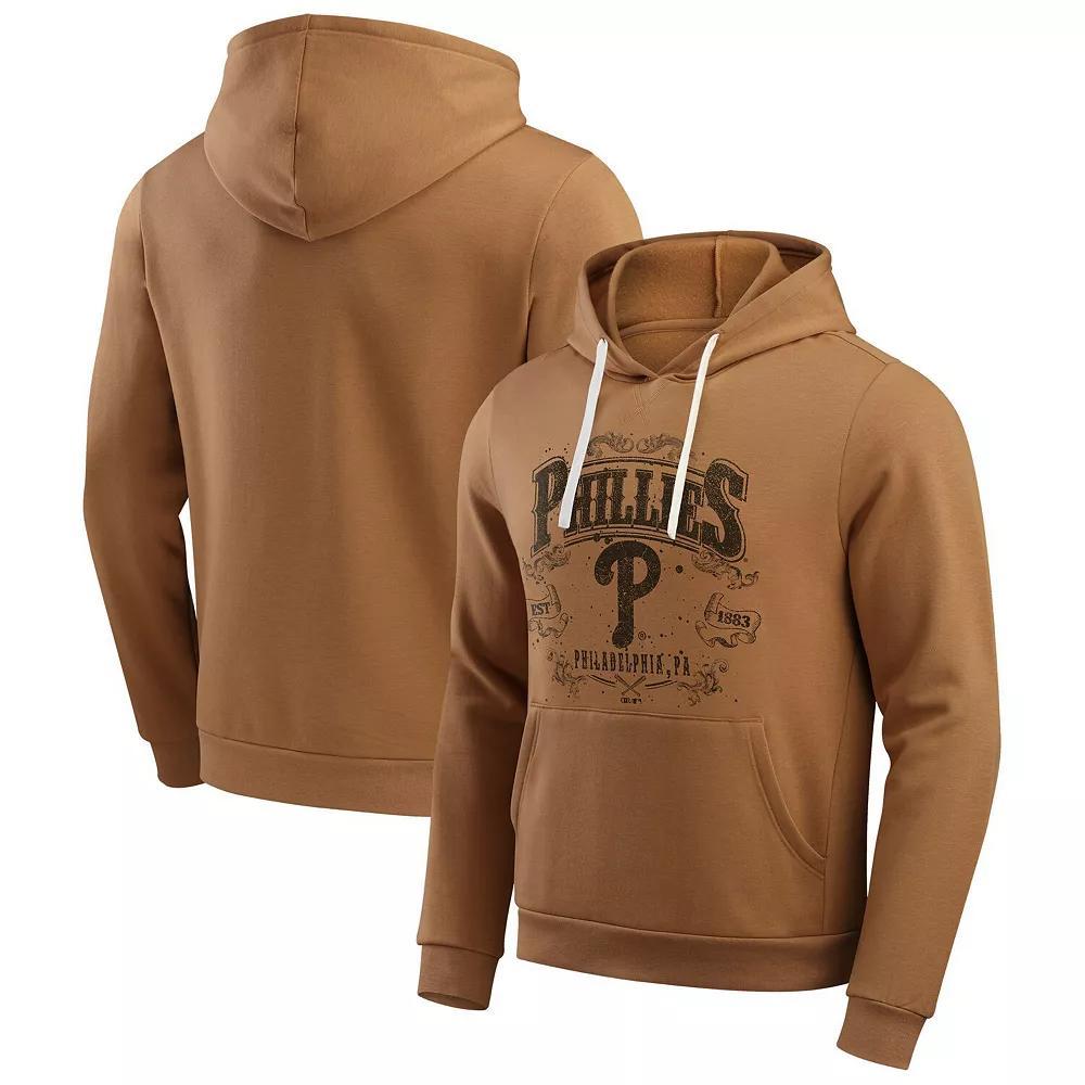 Men's Darius Rucker Collection by Fanatics Tan St. Louis Cardinals Camp Fleece Pullover Hoodie, Size: Medium, Team Product Image