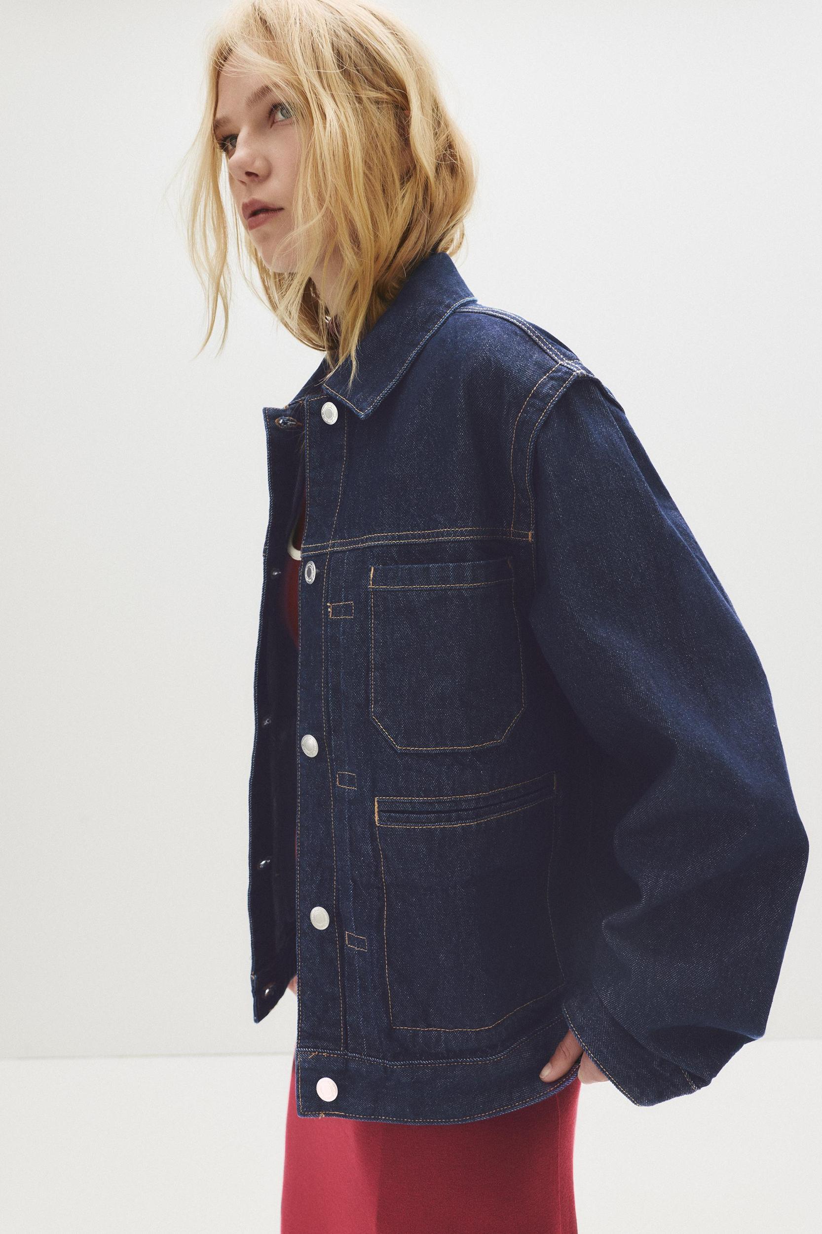 Denim trucker jacket Product Image