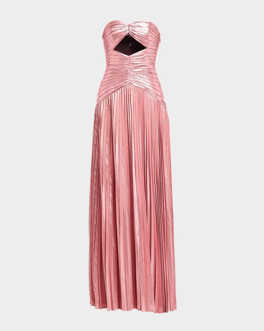 Mallory Strapless Metallic Maxi Dress Product Image